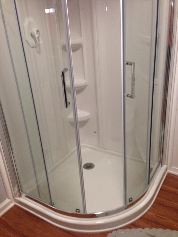 Axis 38 Curved Shower Door American Standard