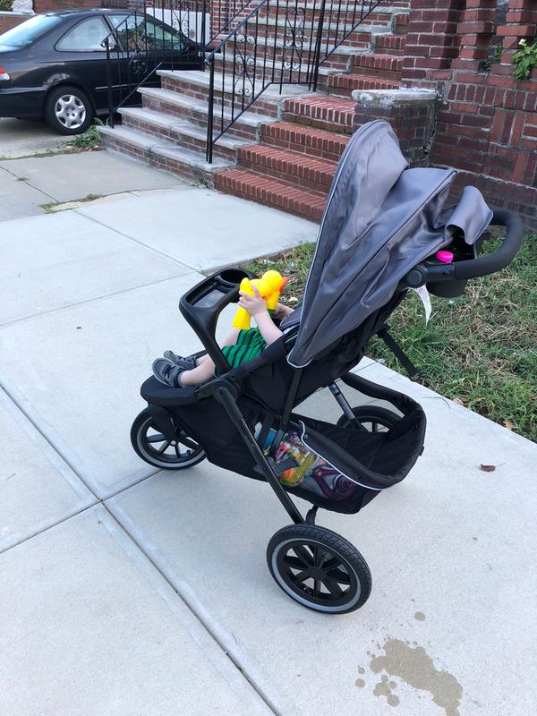 evenflo folio3 stroll & jog travel system with litemax 35 infant car seat