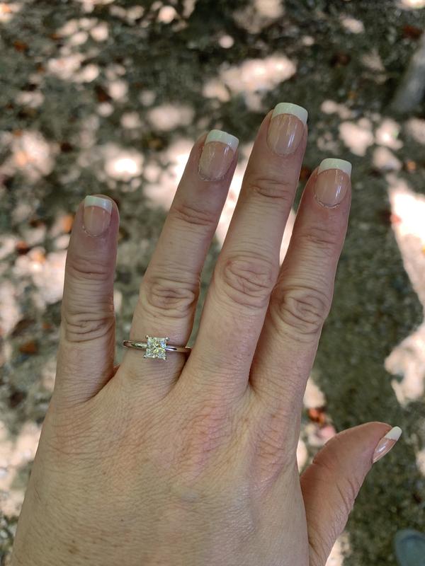 Now + Forever Lab-Grown Diamonds Princess-Cut Solitaire