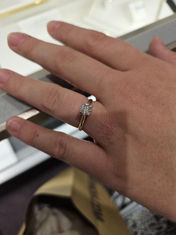 【HYERES LOR】23FW★ Essence Diamond 14K 1ct Solitaire Nc THE LEO First Light Diamond Solitaire Engagement Ring 1 ct