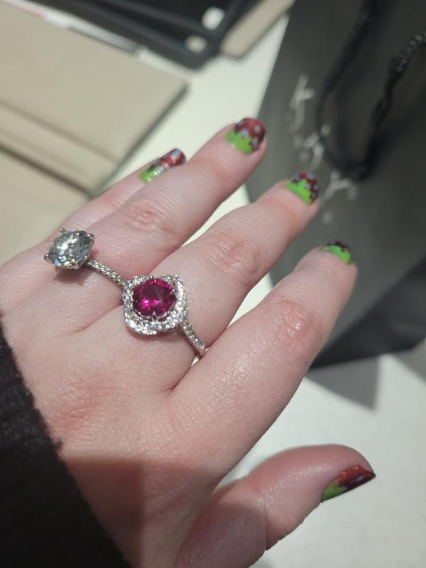 Lab-Created Ruby Necklace, Ring & Earrings Gift Set Sterling