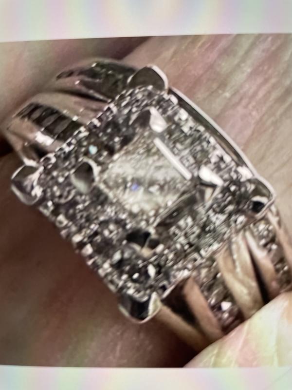 Now + Forever Princess-Cut Diamond Bridal Set 5/8 ct tw 10K