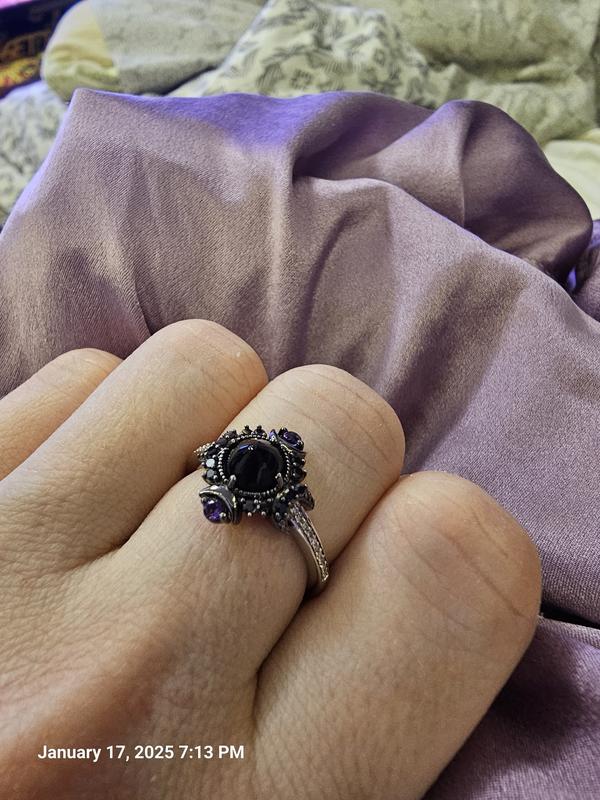 Disney Treasures Hocus Pocus Black Onyx, Diamond & Amethyst