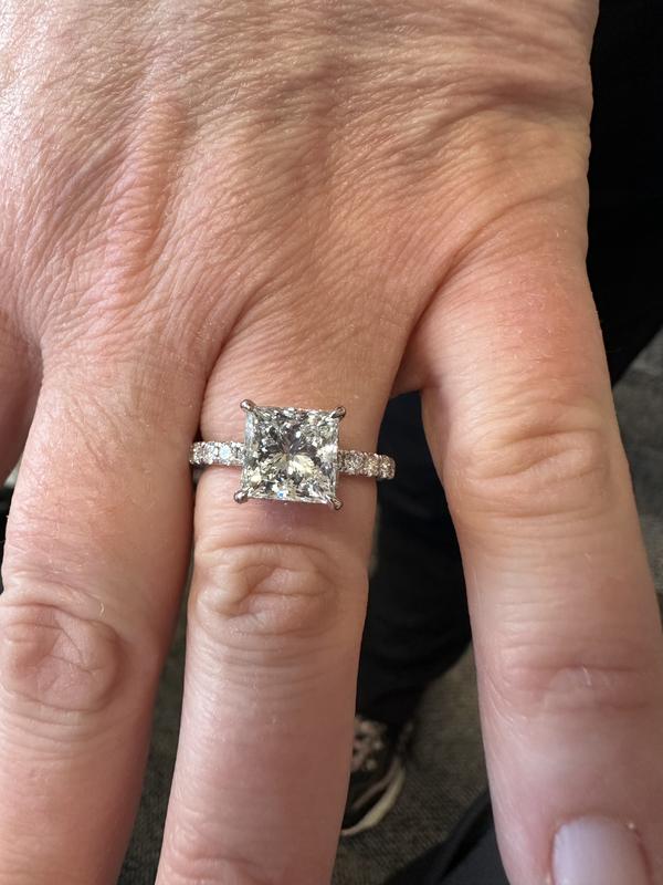 Now + Forever Lab-Grown Diamonds Princess-Cut Engagement