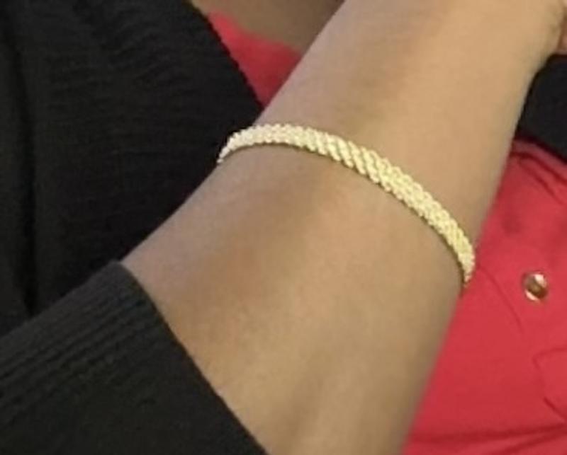 Multi-Strand Rope Chain Bracelet Solid 14K Yellow Gold
