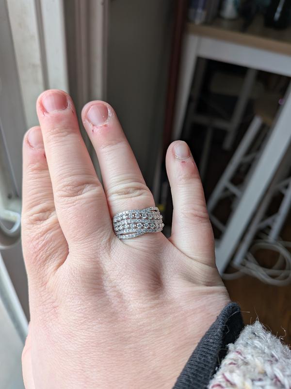 Ring.☆.。.:*・° ZXZX Vintage 925 Sterling Silver MOP Domed Ring 14.4g, 5.75s