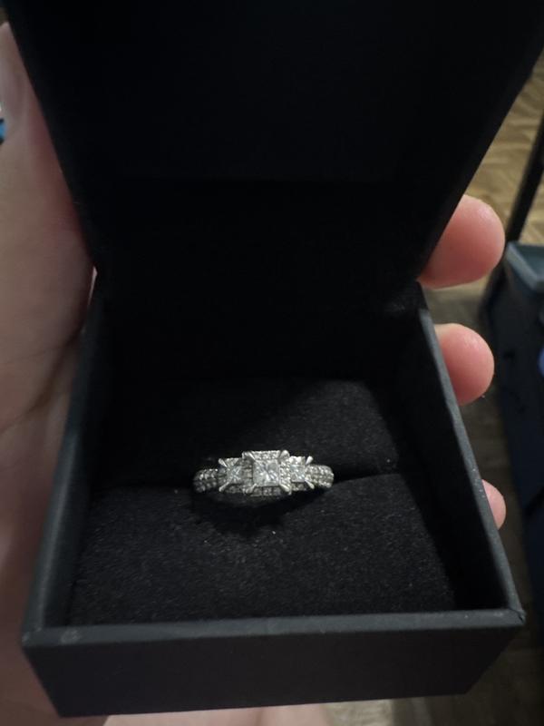 Memories, Moments, Magic Princess-Cut Diamond Three-Stone