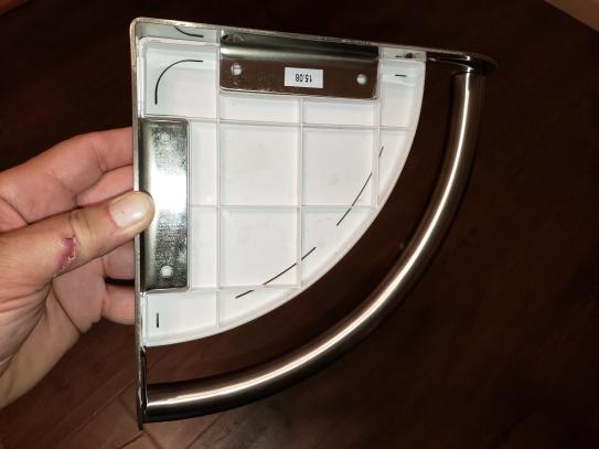 Delta Décor Assist 9-1/8 Corner Shower Shelf with Assist Bar - Black