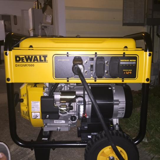 Dewalt Watt Electric Start Gasoline Powered Portable Generator