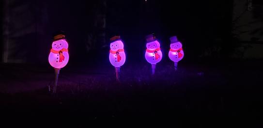 LightShow 4L Multi Colormotion Snowman Lights 115711 - The