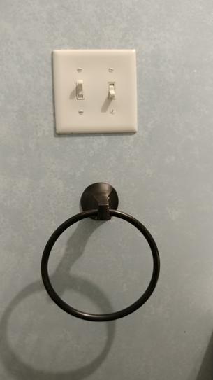 Delta Ashlyn Towel Ring in Matte Black | The Home Depot Canada