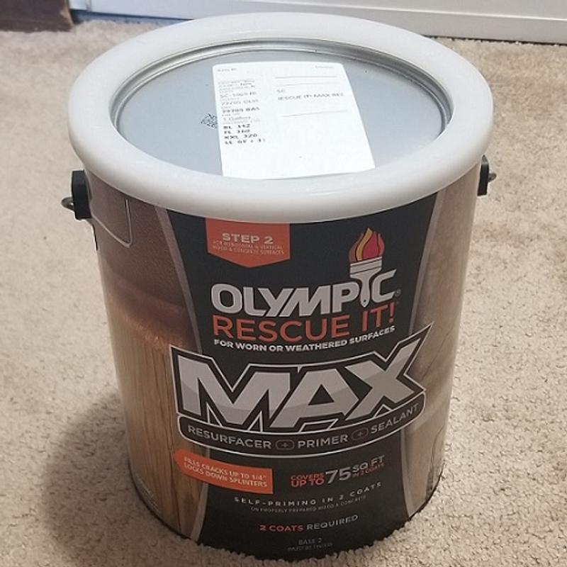 Olympic 1 gal. Mystic Black Exterior Solid Wood Protector Stain Plus Sealant in One