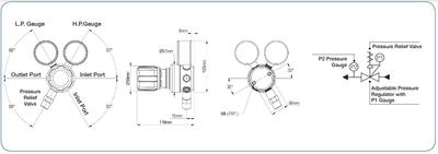 Aldrich Non Corrosive Lecture Bottle Gas Regulator Size Cga Inlet