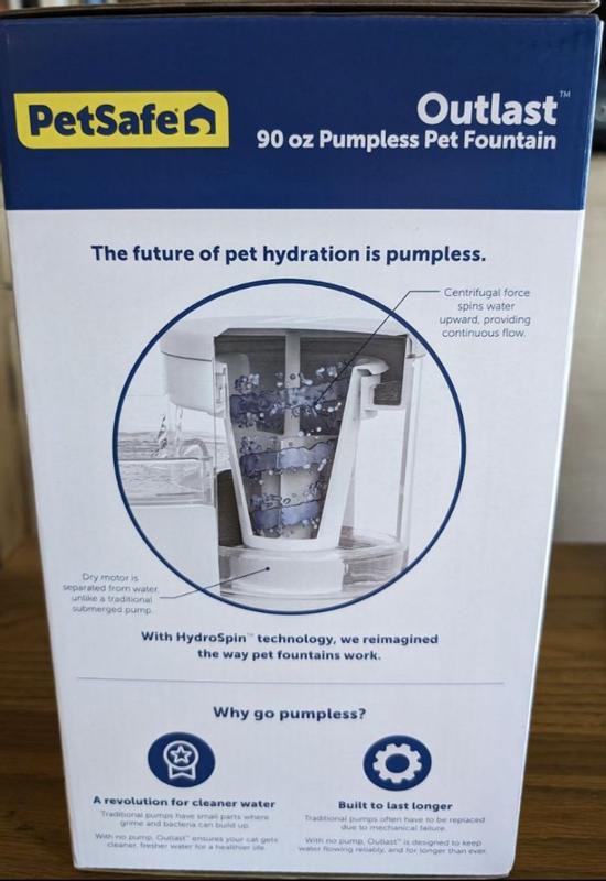 Petsafe Outlast Pumpless Water Fountain For Pets Fl Oz Petco