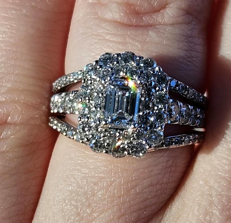 Love's Destiny by Zales 1-1/2 CT. T.W. Certified Emerald-Cut