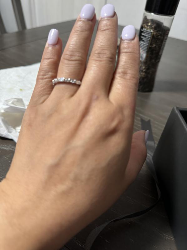 WHITE VEIL セット 7 CT. T.W. Quad Princess-Cut Diamond Cushion-Shaped Frame