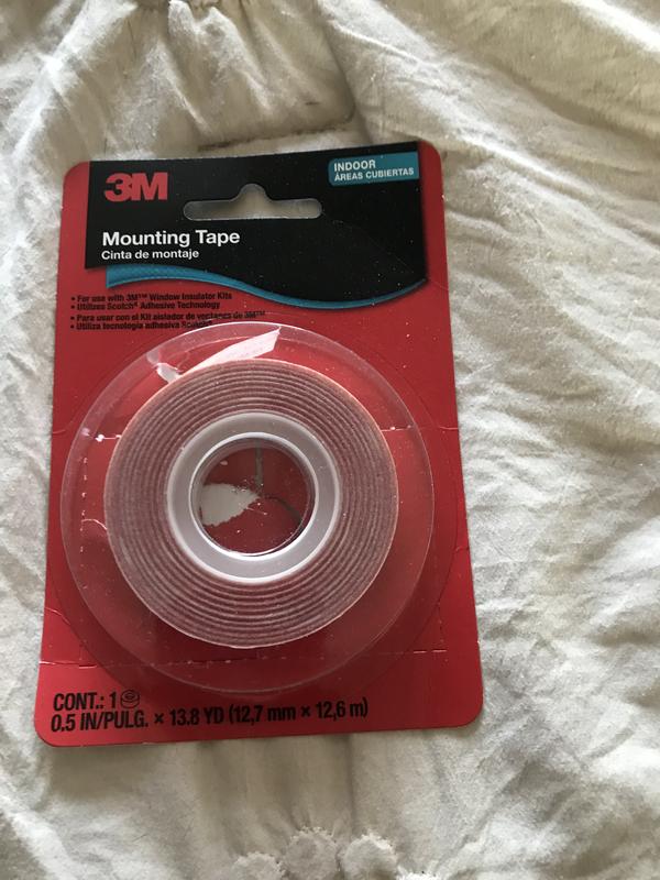 Scotch-Mount Clear Double-Sided Mounting Tape 1-in x 5-ft Double