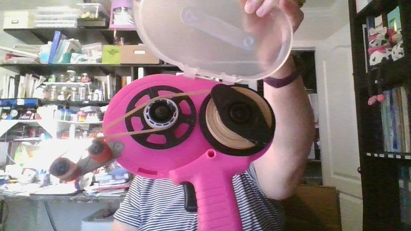 Wod RWATGD Tape Dispenser Gun for Transfer Tape, Adhesive Applicator: Dispenses 1/4 in, 3/8 in, 1/2 in, and 3/4 in. Wide on 1 in. Core