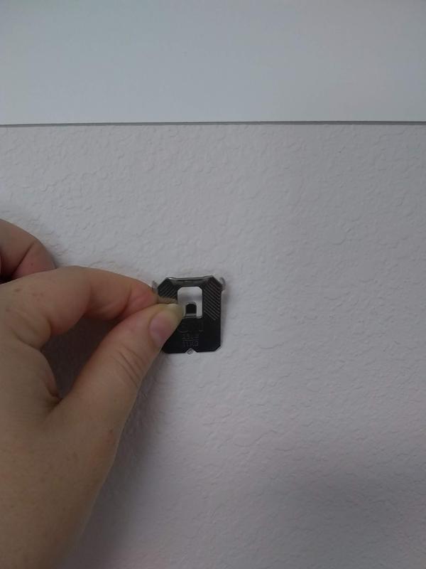 Installing at pencil mark