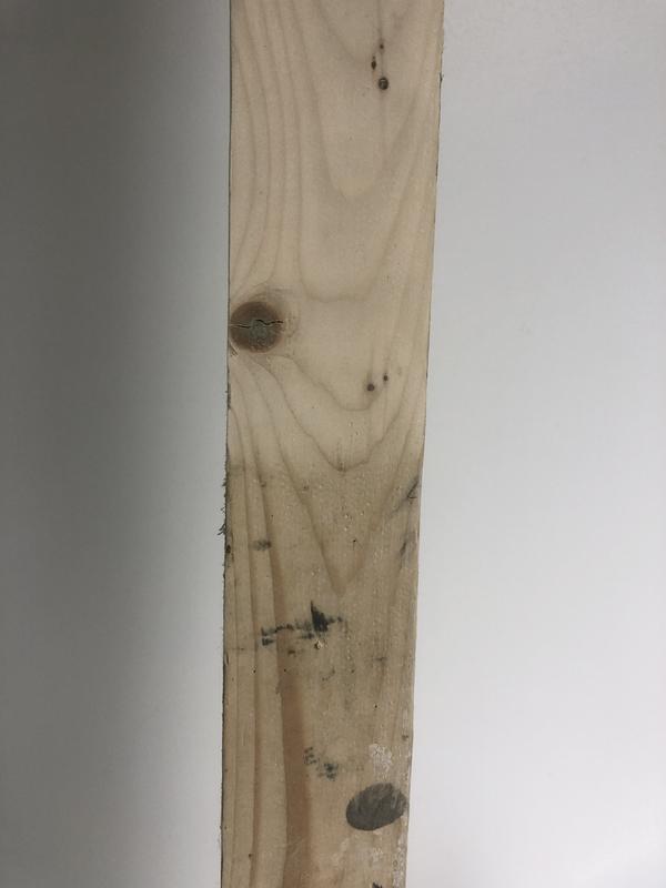 Top part is where the board was sanded.