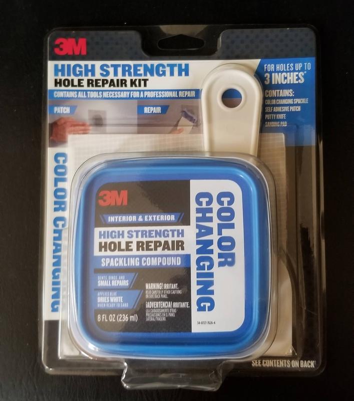 3M High Strength Small Hole Repair 8-fl oz Color-changing, Heavy Duty  Interior White Patching Compound Kit in the Patching & Spackling Compound  department at