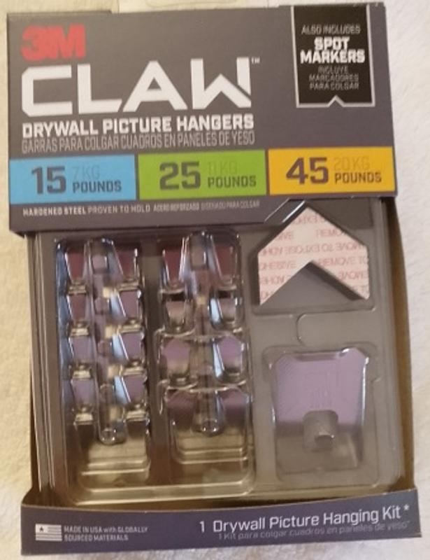 3M Claw Drywall Picture Hanger Variety Pack with Spot Markers 3PHKITM-10ES,  1 - Metro Market