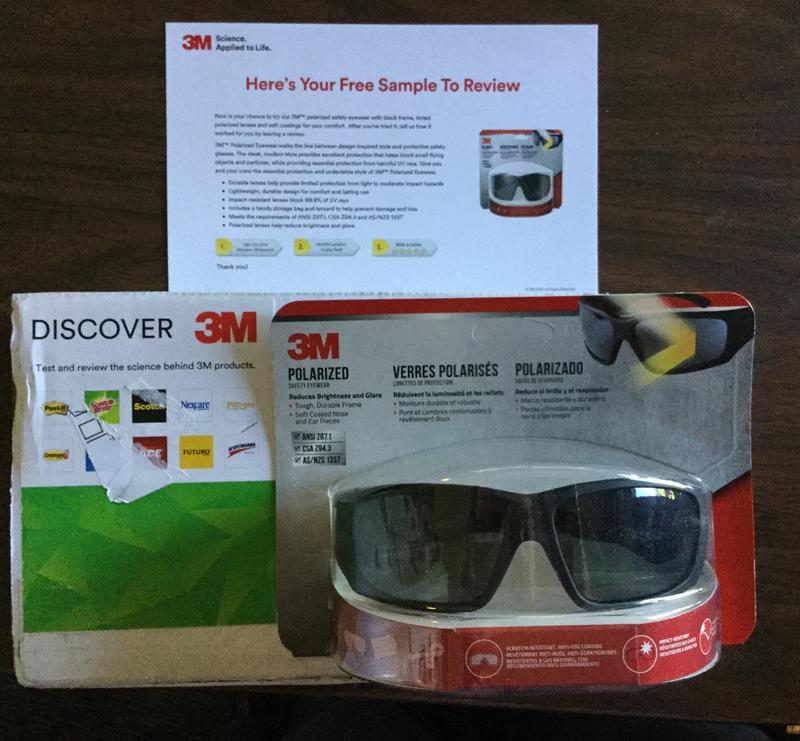 3M™ Safety Eyewear Polarized, 90214-HZ4-NA, Blk Frame, AF & Scratch  Resistant Lens, 4/cs