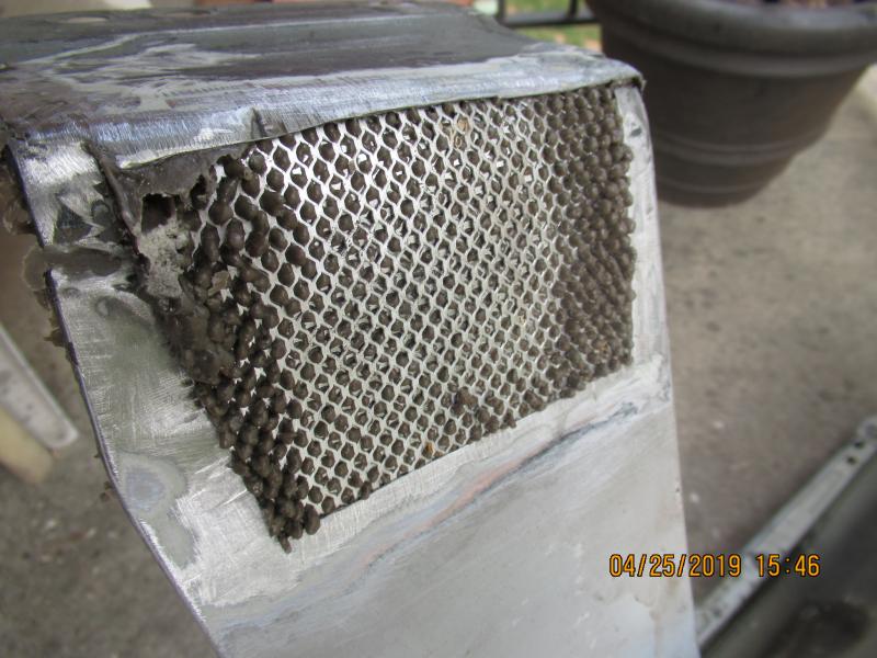 front side, ready for sand and topcoat of bondo filler