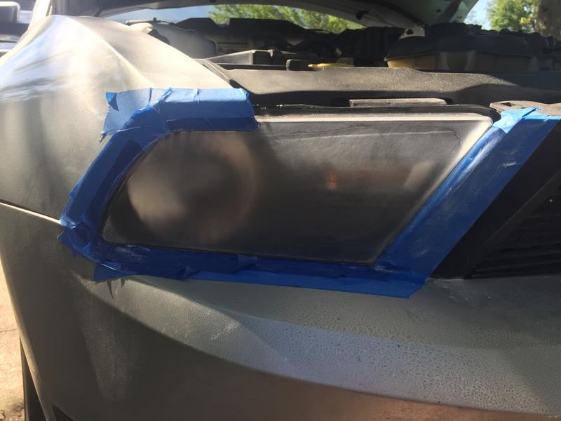 Passenger Side Headlight on Step 1