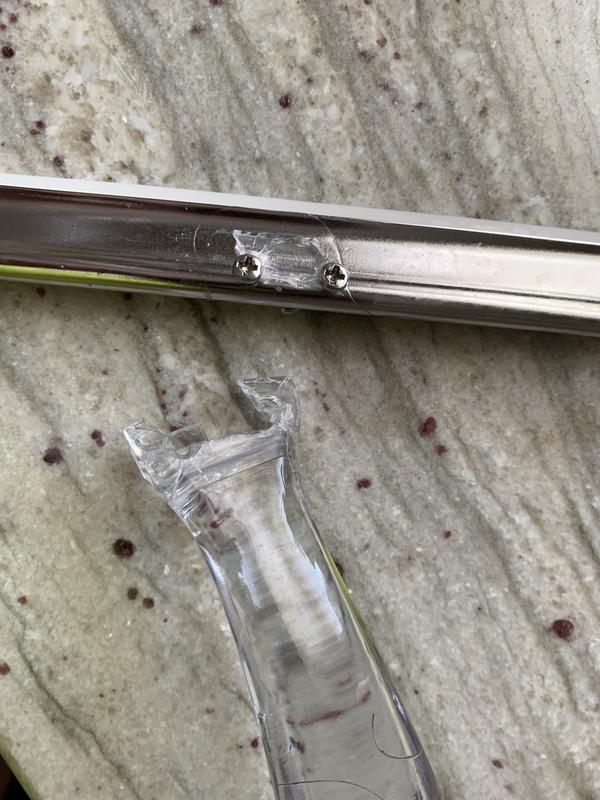 Broke at location of screws