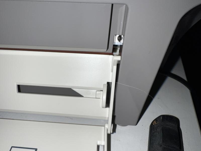 Broken input tray. Doesn’t stay up anymore.