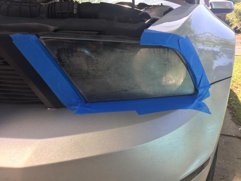 Driver Side Headlight Before