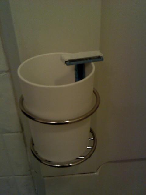 Add the cup and now a new place for my razor.