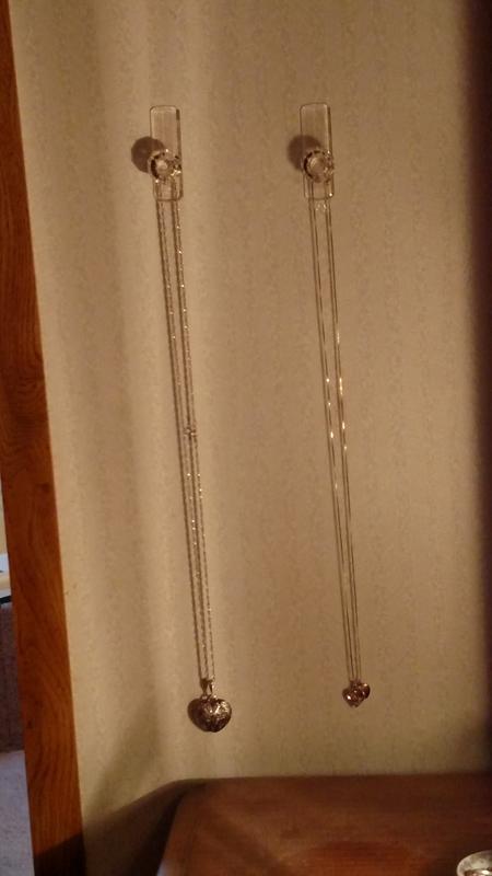 Such a pretty way to display my necklaces!