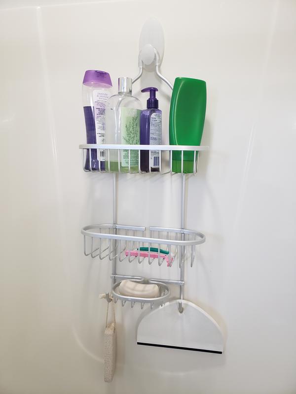 Command 1.9 in. Command Plastic Shower Caddy Hanger with Water Resistant  Strips (1 Caddy Hanger, 2 Large Clips) BATH19-ESF - The Home Depot