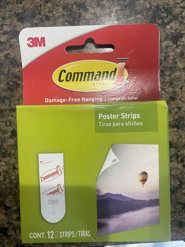 Command™ Poster Strips, White, 12 Strips/Pack Meijer