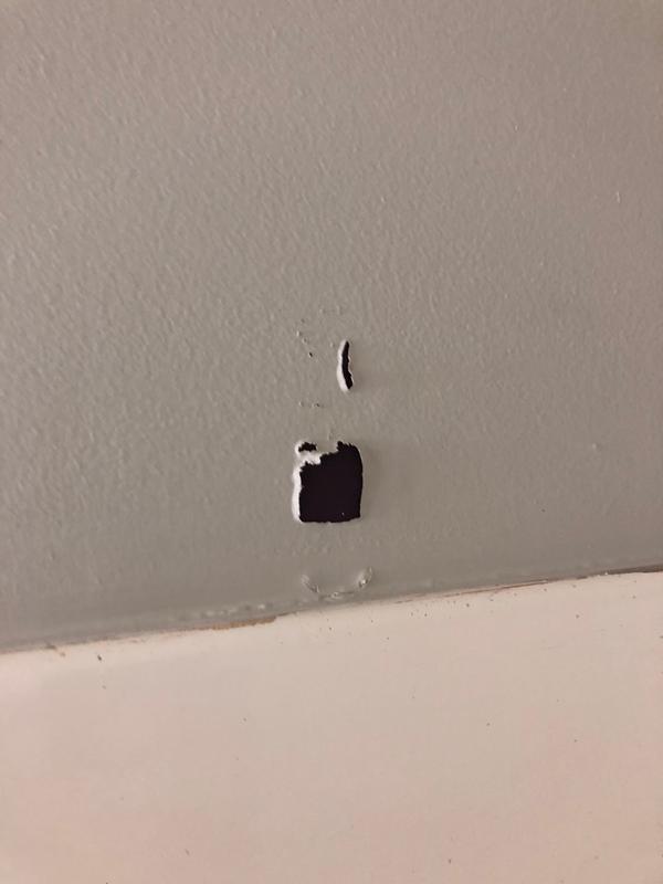 Now have to fix wall thanks alot