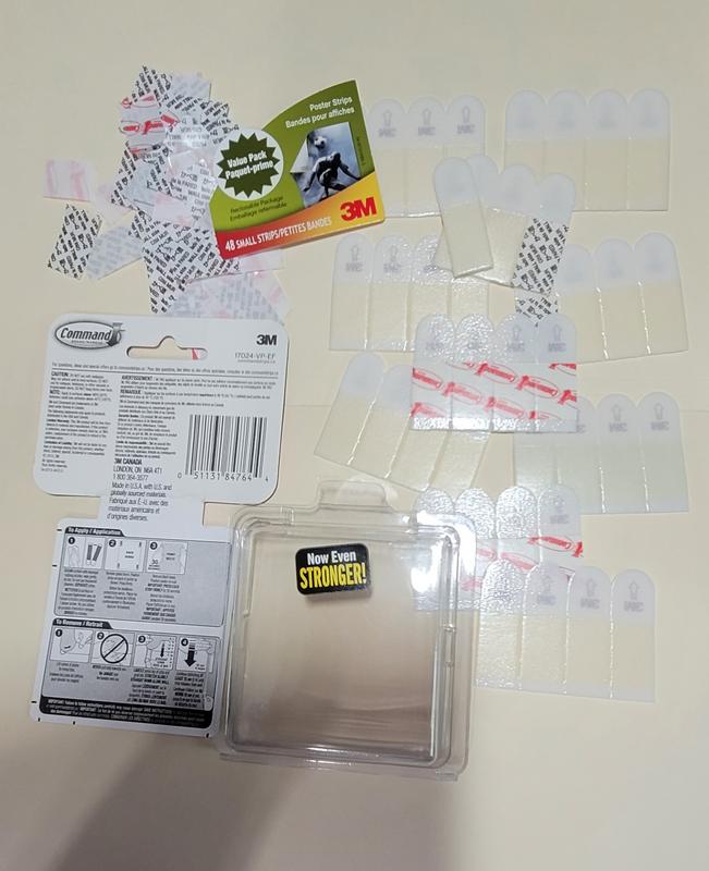 Command Small Poster Strips 48 Command Strips Damage Free White - Office  Depot