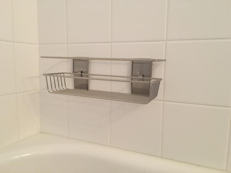 Customer Reviews 3M Command™ Bath Large Satin Nickel Metal Shower