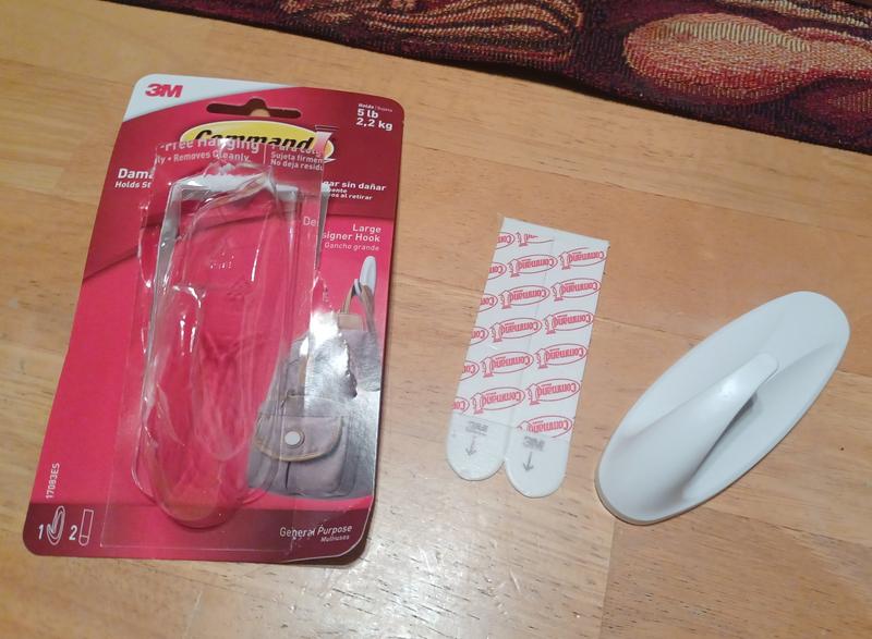 sturdy hook with extra strips