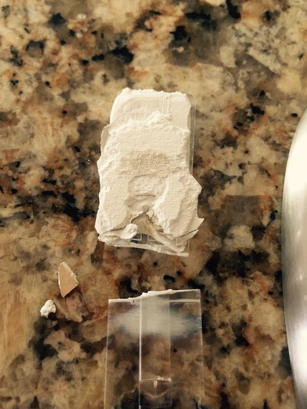 Broken piece w/wall attached