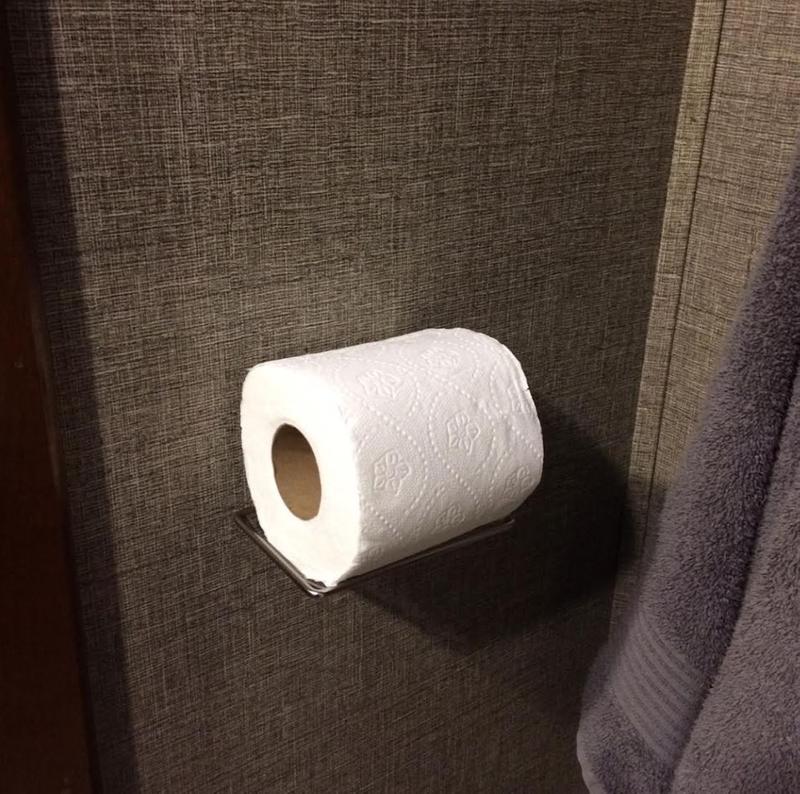 Re-purposed toilet paper holder