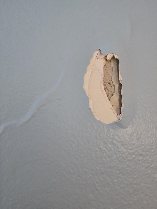 My messed up bedroom wall. Thanks command hooks.