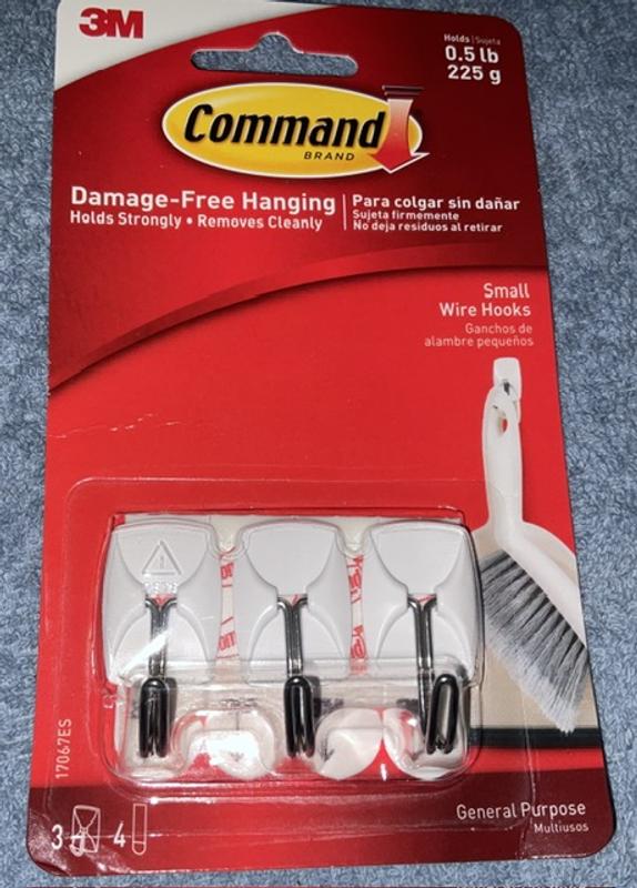Command Jumbo Utility Hook, White, 1