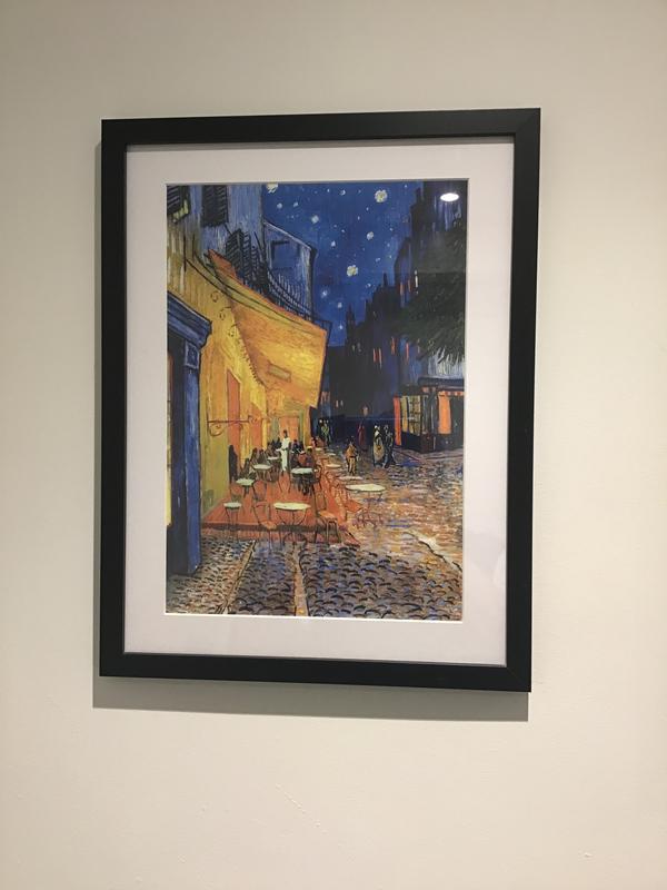 Van Gogh in the bathroom