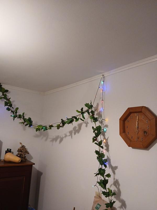 Spent the entire afternoon trying to hang these lights and garland - so frustrating