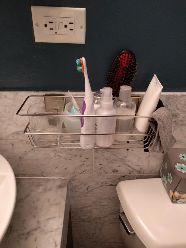 Customer Reviews 3M Command™ Bath Large Satin Nickel Metal Shower