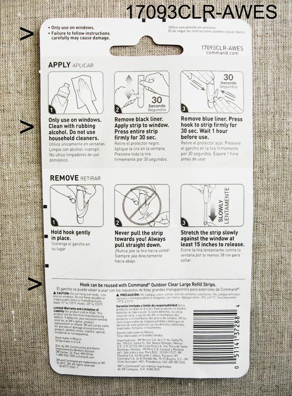 Showing the instructions on the back of the package. "ONLY USE ON WINDOWS"!
