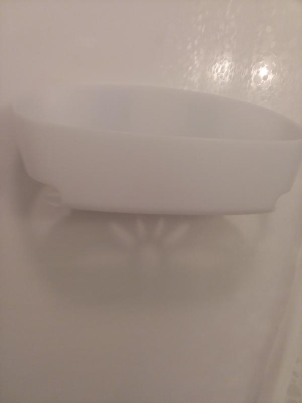 Command™ Bath Shower Caddy BATH11, Frosted, 1 Caddy, 4 Mounting bases, 4  Large strips