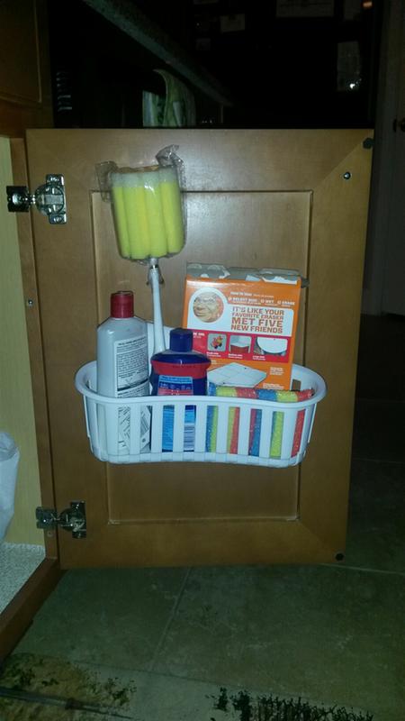  Command Under Sink Cabinet Caddy, Holds up to 7.5 lbs, 1-Caddy,  4-Strips, Organize Damage-Free : Pet Supplies